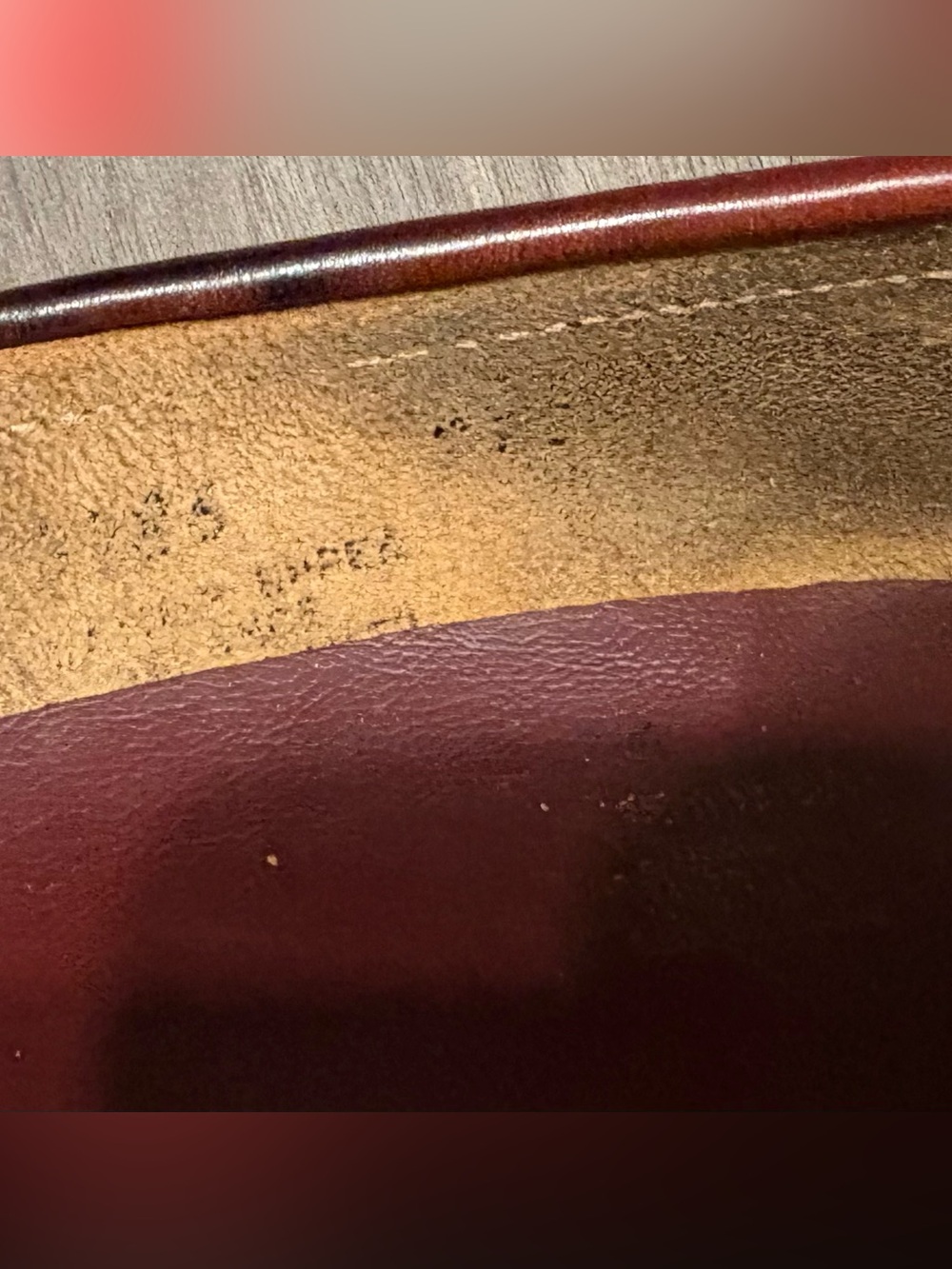 G.H. Bass & Co. Wine Red Leather Penny Loafers - Picture 5 of 6